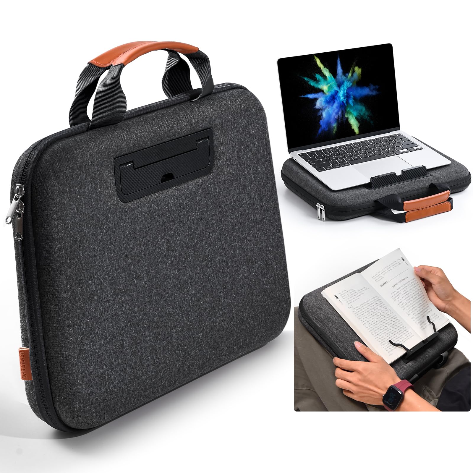 Nauttxon Hard Laptop Case 14 Inch, 2 in 1 Laptop Sleeve Lap Desk
